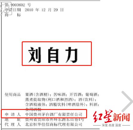 茅臺(tái)申請(qǐng) 高衛(wèi)東 商標(biāo) 專家 保護(hù)性注冊(cè),不排除推同名產(chǎn)品